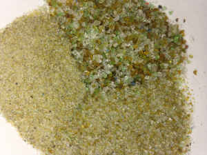 Crushed glass cullet