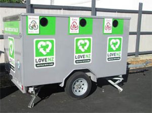 Mobile recycling trailer