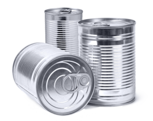 Tin and steel cans